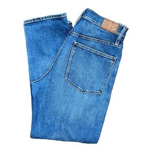 MADEWELL Classic Straight High Waist Blue Jeans. Size 30